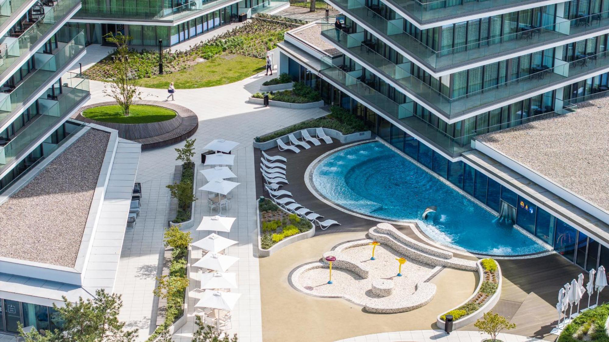 Wave Panorama 8Th Floor Sea View Apartment Miedzyzdroje Exterior photo